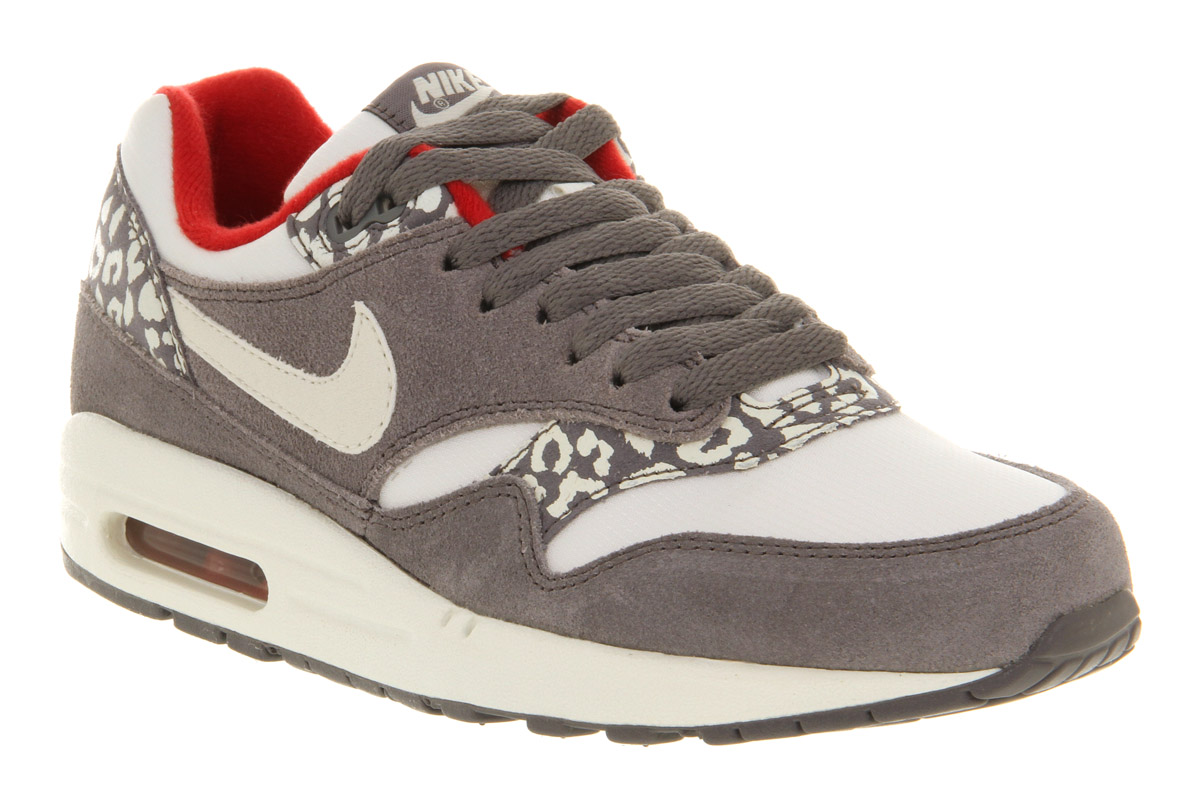 Nike Air Max 1 L White Grey Snow Leopard in Gray for Men - Lyst