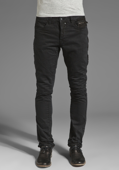 Rogue Zip Back Pocket Jeans in Black for Men | Lyst