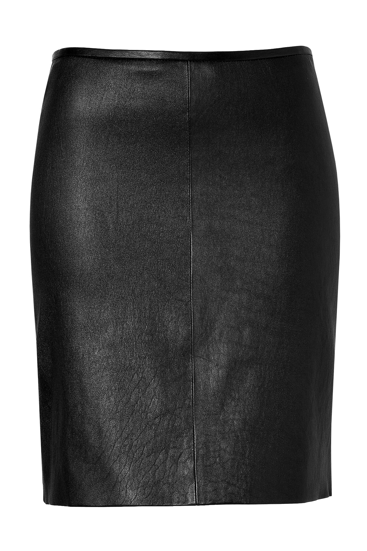 Theory Leather Ferisa Skirt in Black | Lyst
