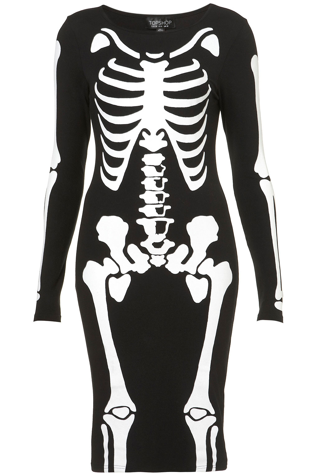 topshop skeleton dress