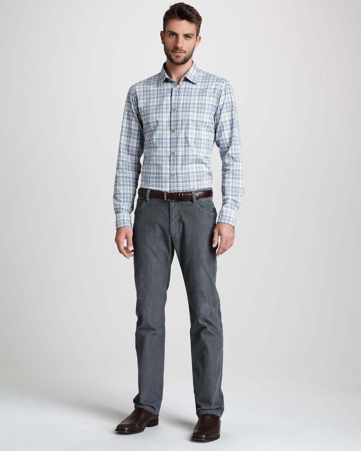 grey corduroy jeans