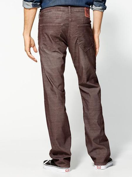 True Religion Bobby Cords Straight Pants in Brown for Men | Lyst