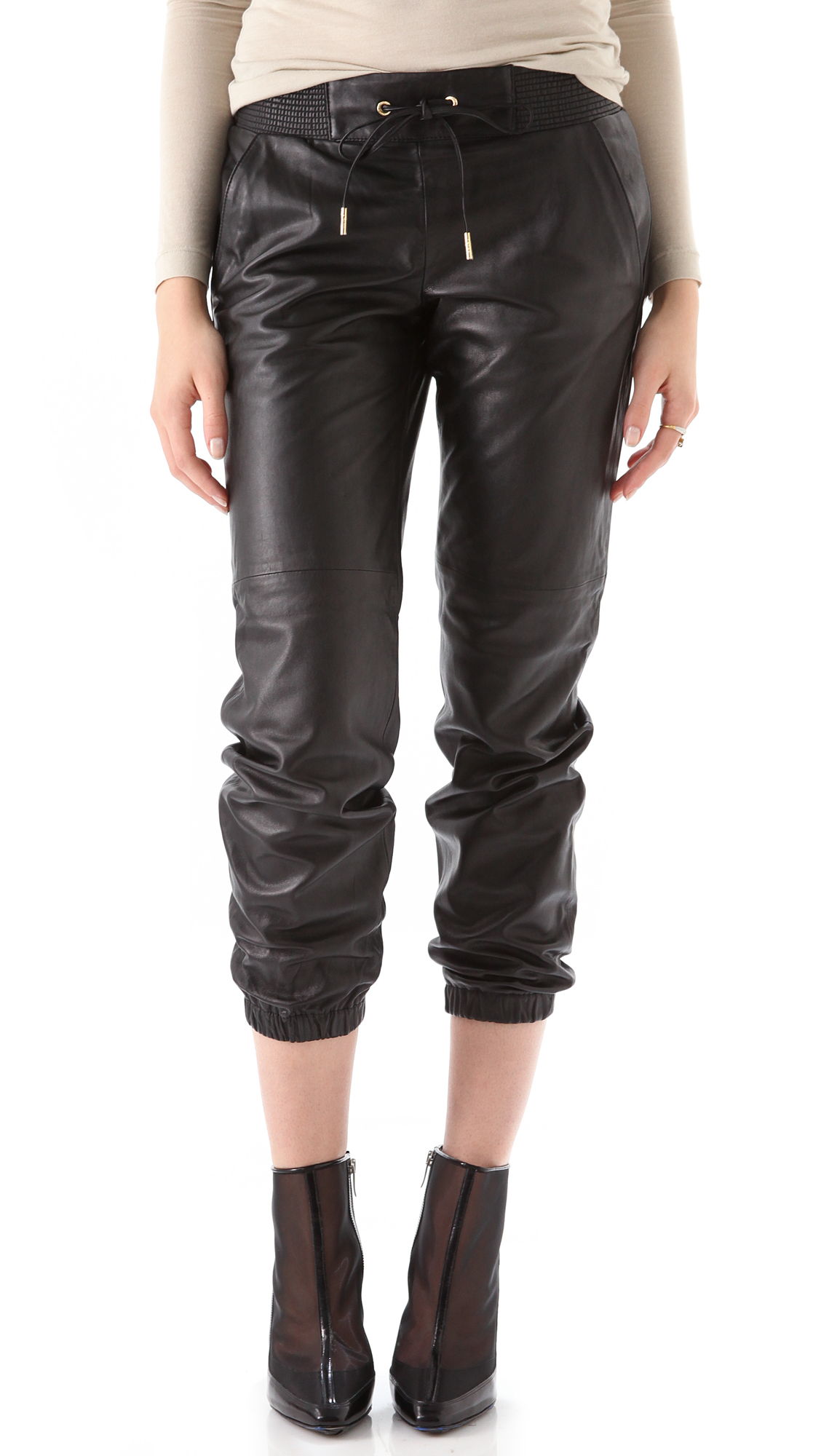 track v2 leather pants