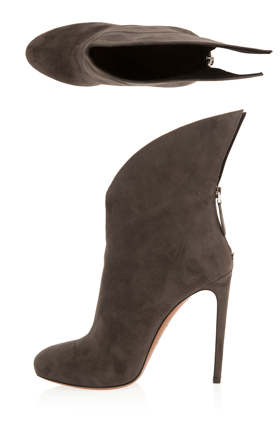 alaia suede ankle boots