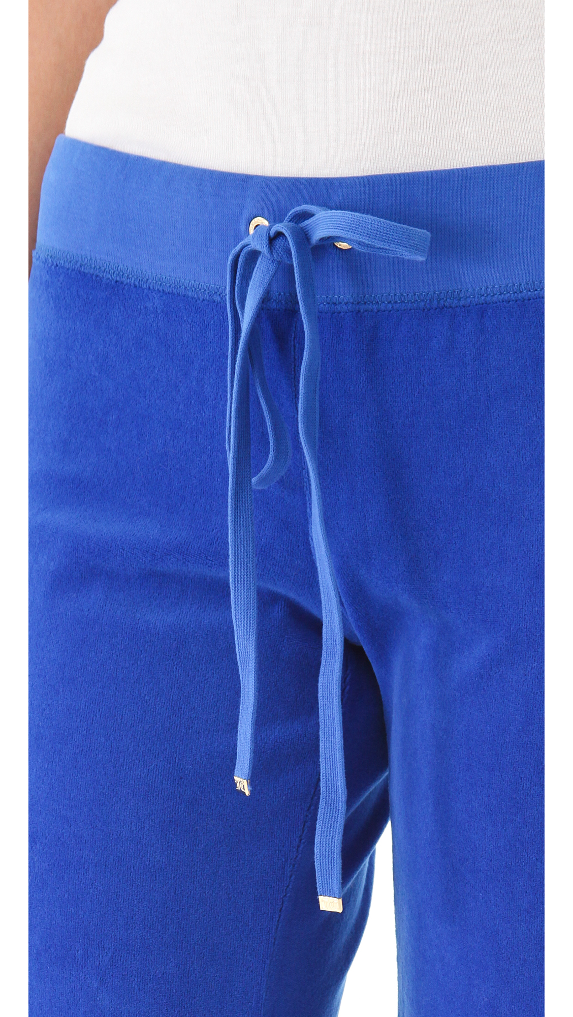juicy couture wide leg velour pants