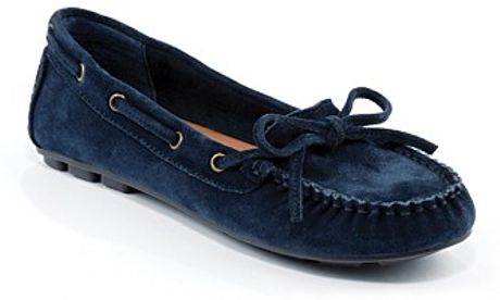 Lucky Brand Driving Moccasin Loafers Darice in Blue (american navy) | Lyst