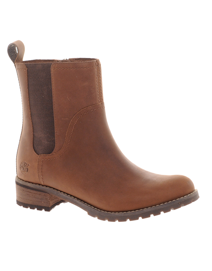 timberland heeled chelsea boots