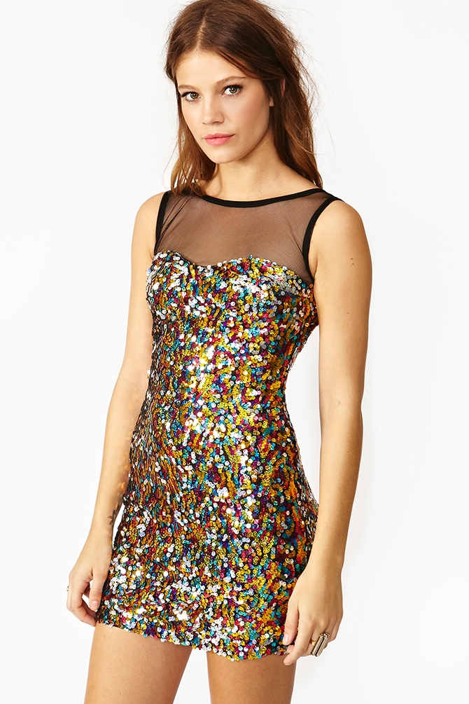 confetti sequin dress