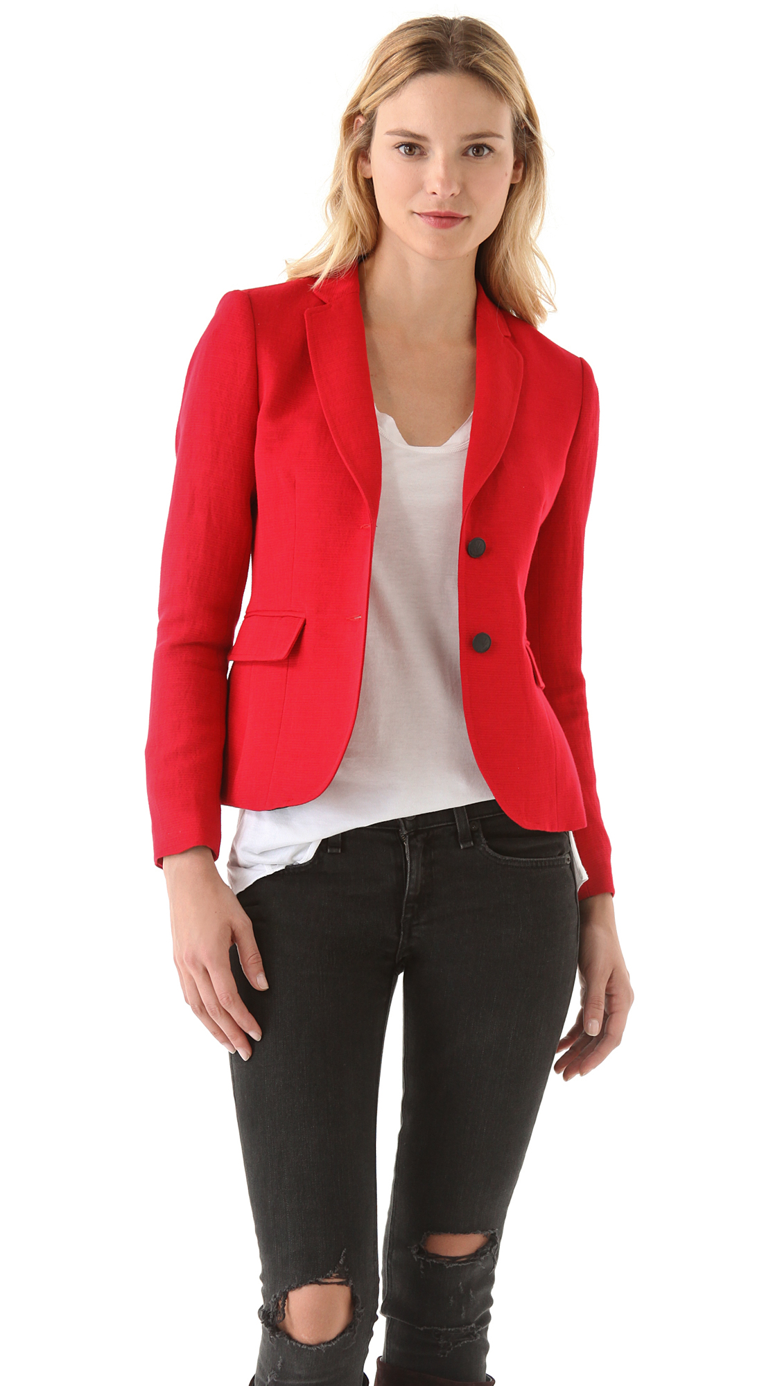 rag and bone red blazer