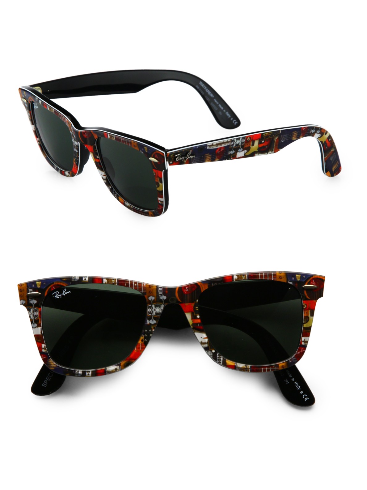 Ray ban wayfarer guitar print Clearance