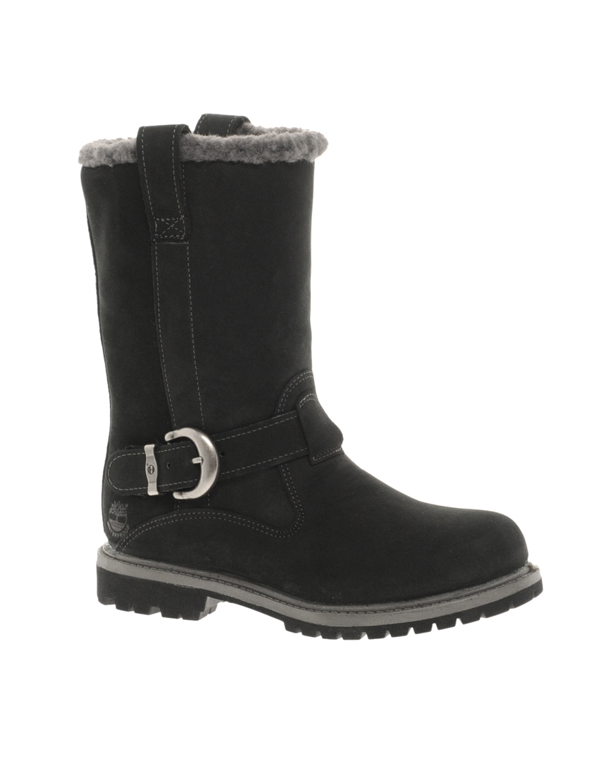 Timberland nellie pull on boots black store