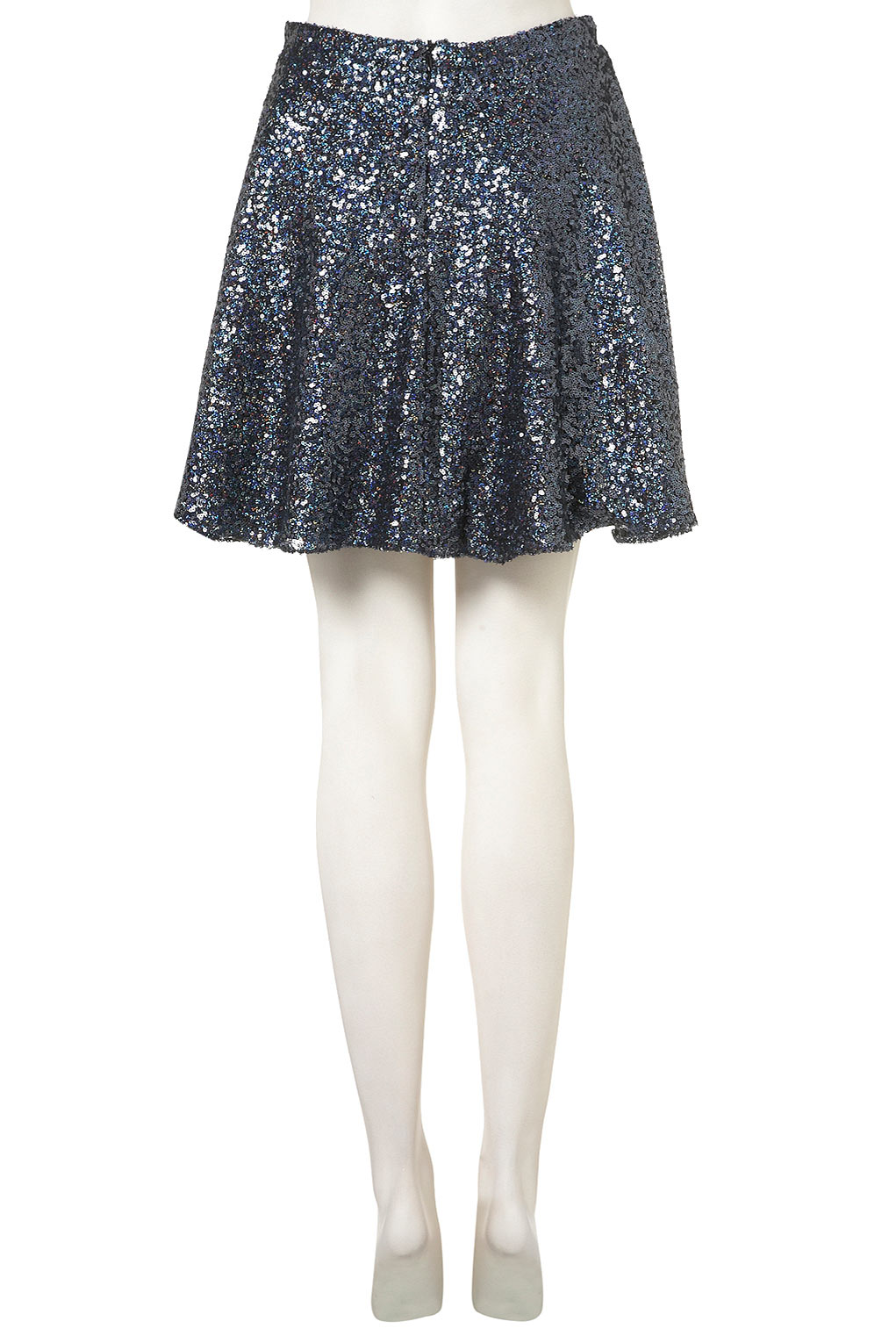 Lyst Blue Sequin Skater Full Skirt in Blue