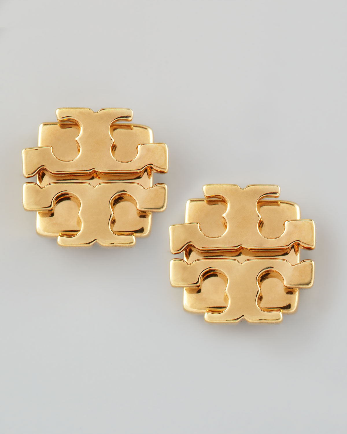 Tory Burch Small Tlogo Stud Earrings in Gold (Metallic) Lyst