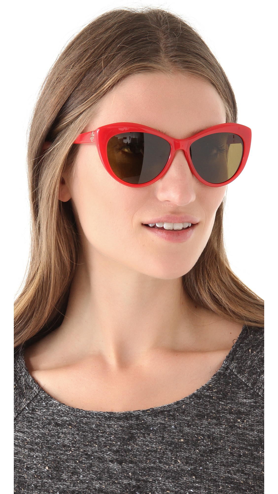 Tory Burch Oversized Cat Eye Sunglasses In Purple Lyst