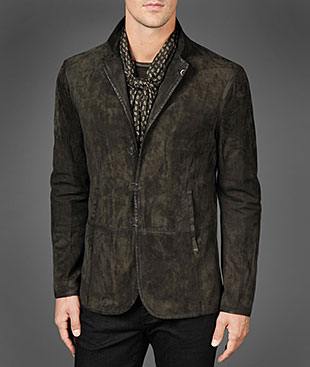 john varvatos suede hook and bar jacket