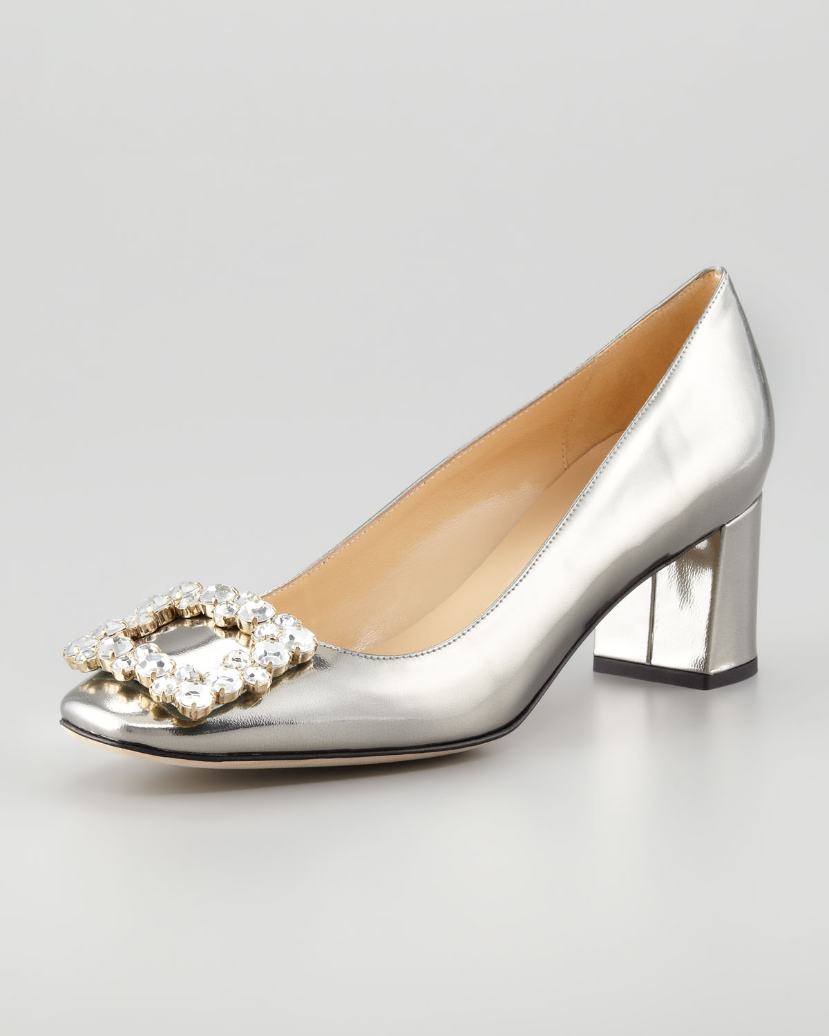 pewter low heels