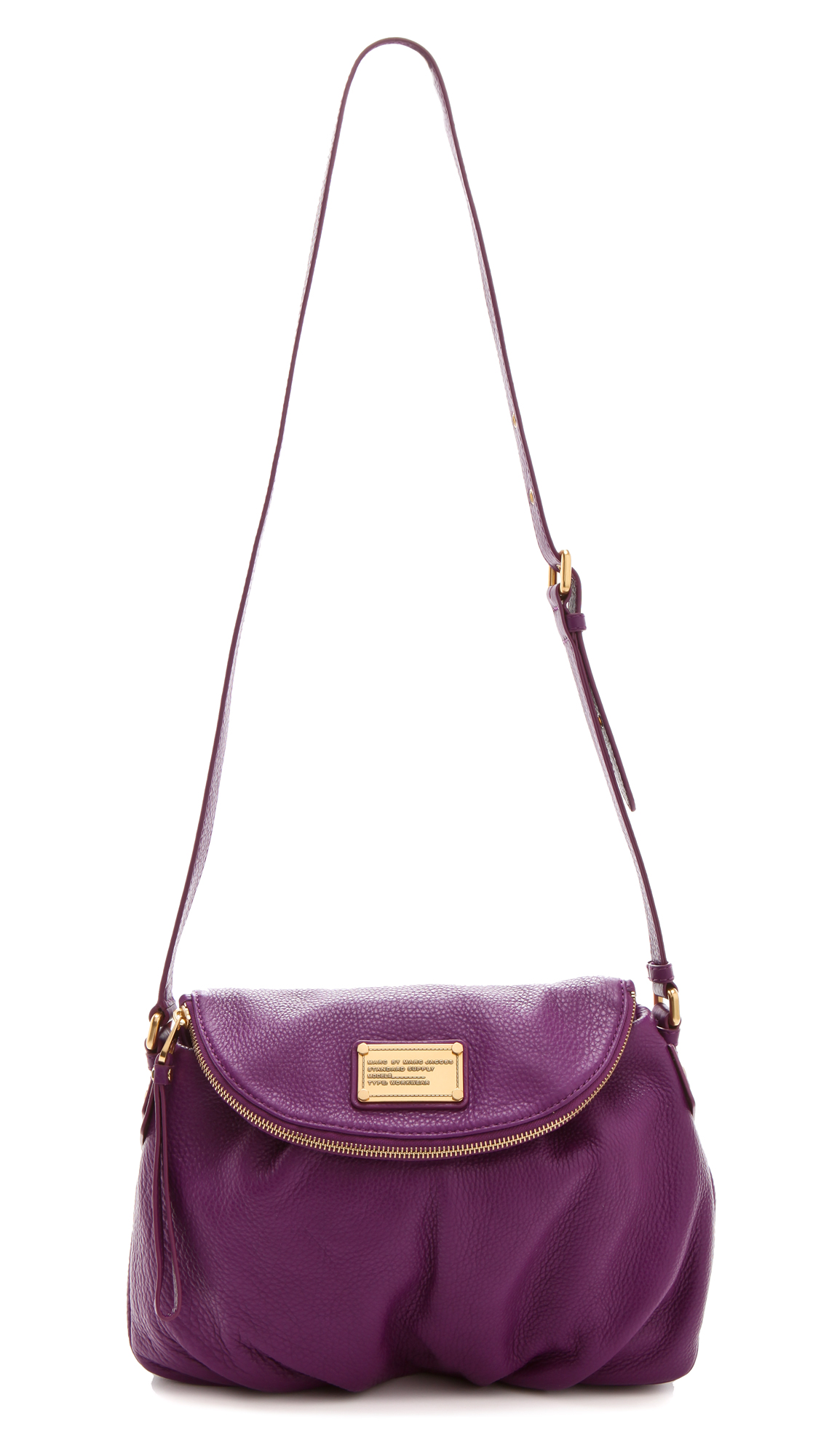 バッグ MARC by MARC JACOBS CLASSIC Q BAG PURPLE MARC by Marc Jacobs Classic Q Fran Satchel Bag Purple