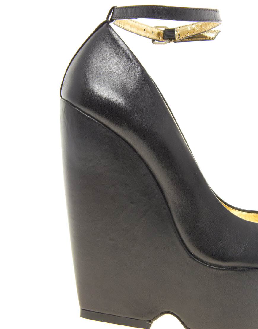ALDO Katete Ankle Strap Platform Shoes in Black Lyst