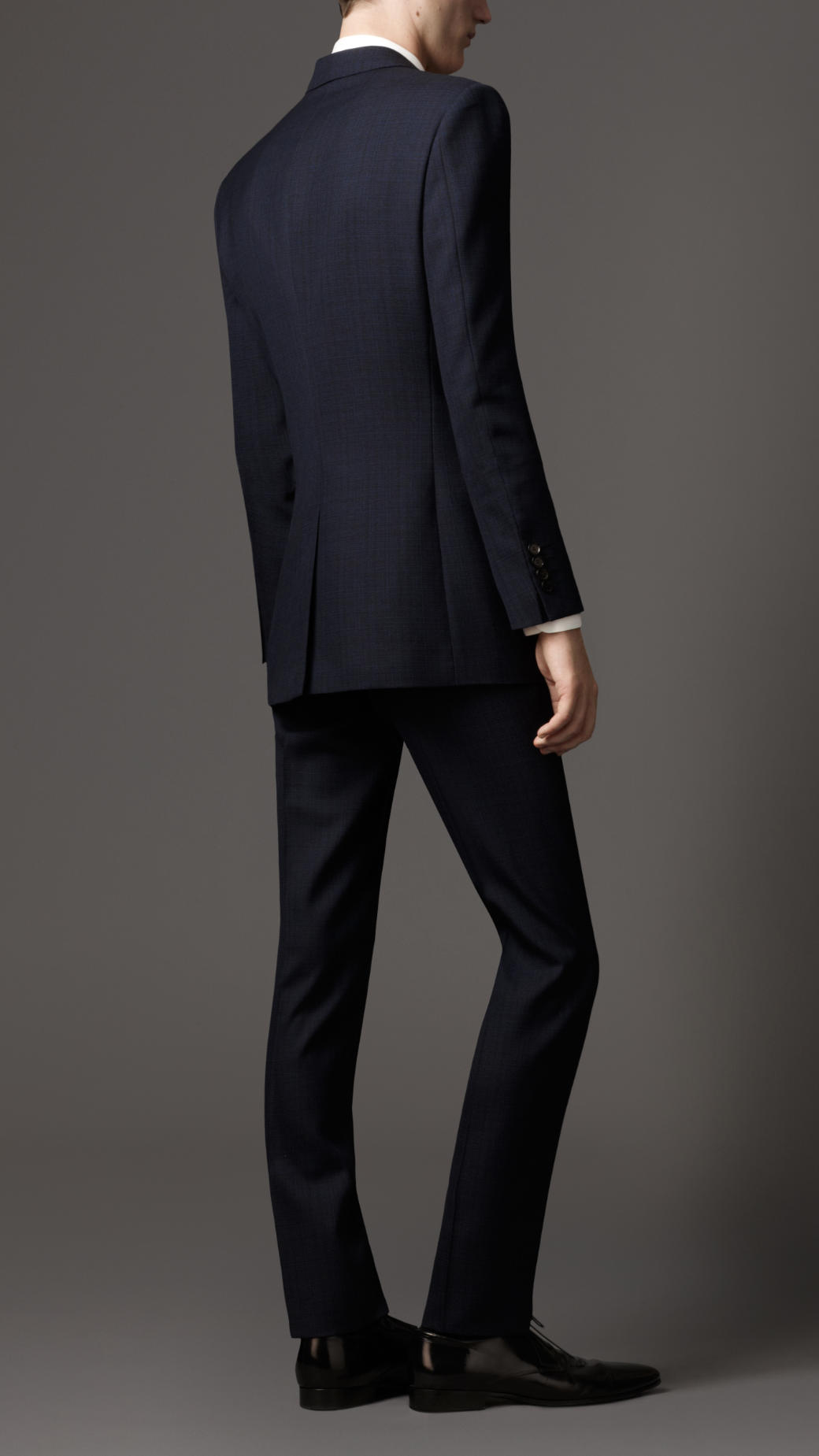 Burberry Slim Fit Virgin Wool Suit in Blue for Men - Lyst