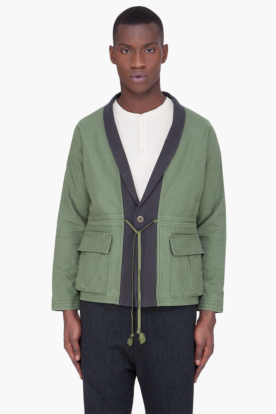 トップ jacket haneri oriental sasquatchfabrix - ノーカラージャケット