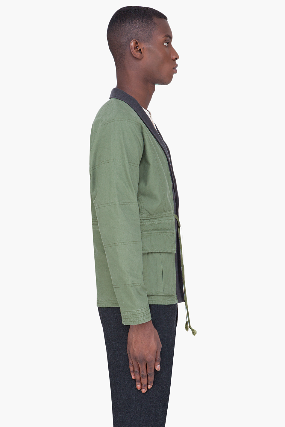 トップ jacket haneri oriental sasquatchfabrix - ノーカラージャケット