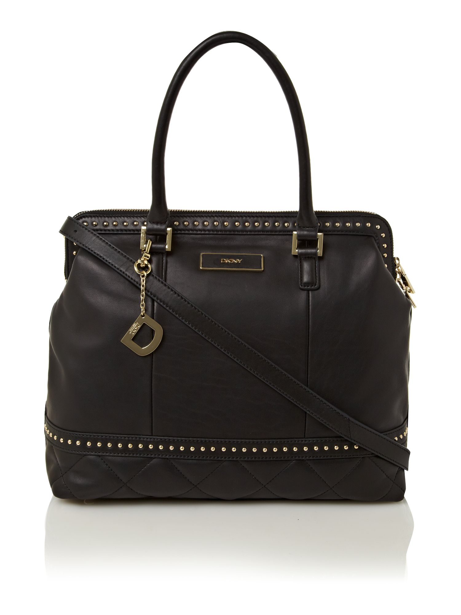 Dkny Gansvoort Stud Large Tote Bag in Black Lyst