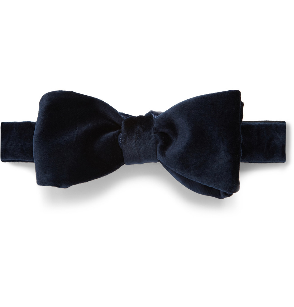 Burberry Velvet Bow Tie in Blue for Men Lyst