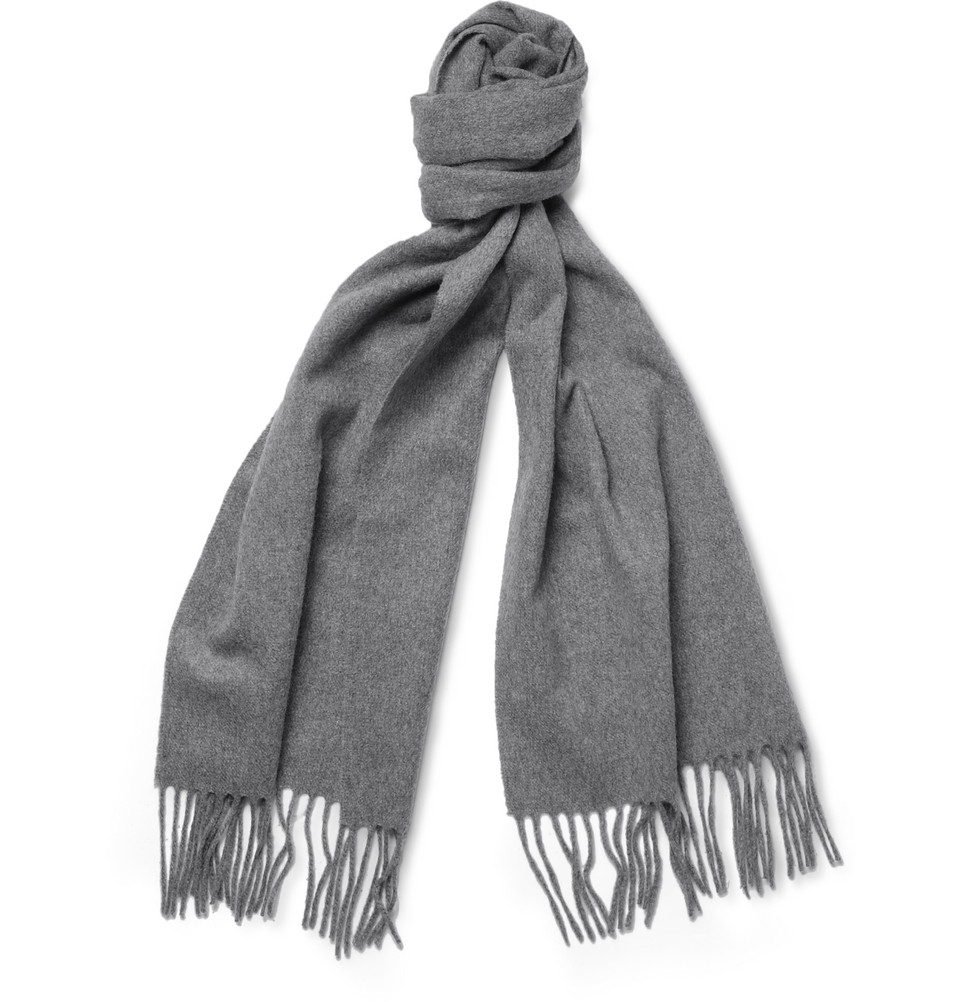 J.crew Cashmere Scarf in Gray for Men | Lyst