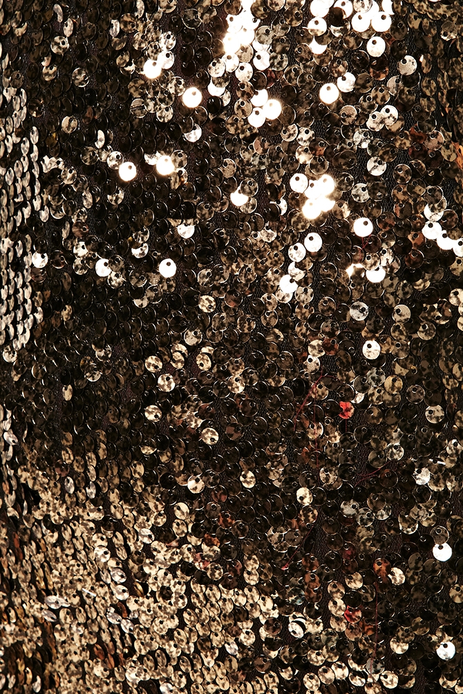 Nasty gal Solid Gold Sequin Dress in Metallic Lyst