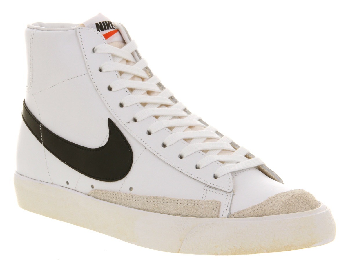 black and white blazer mids