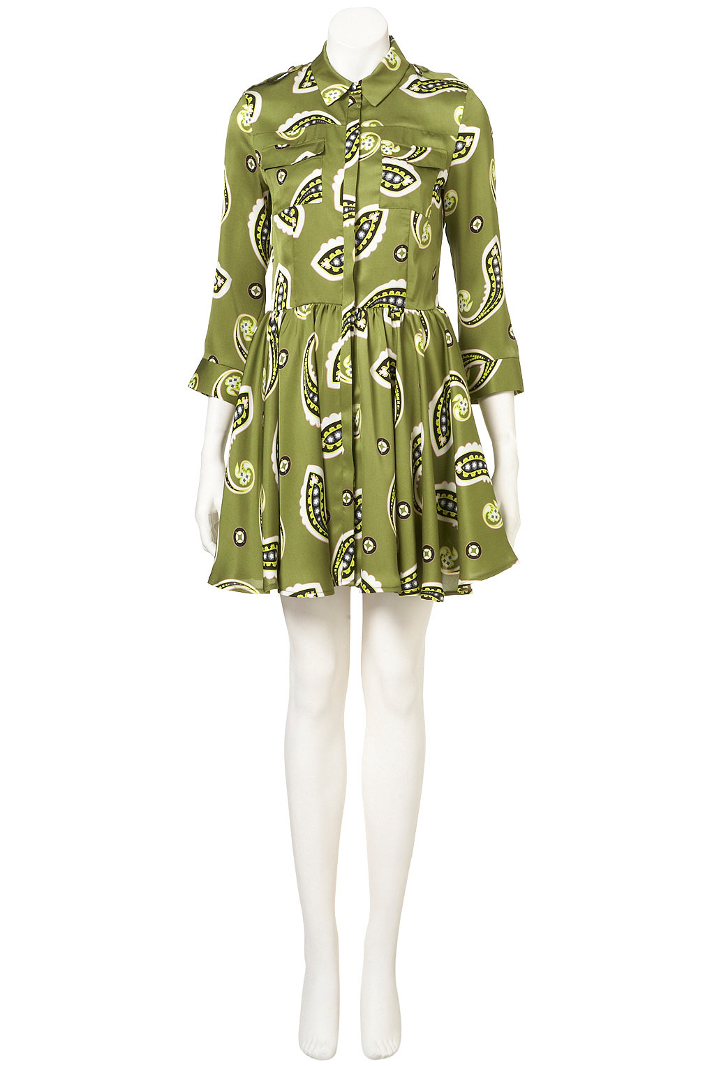 topshop paisley shirt dress