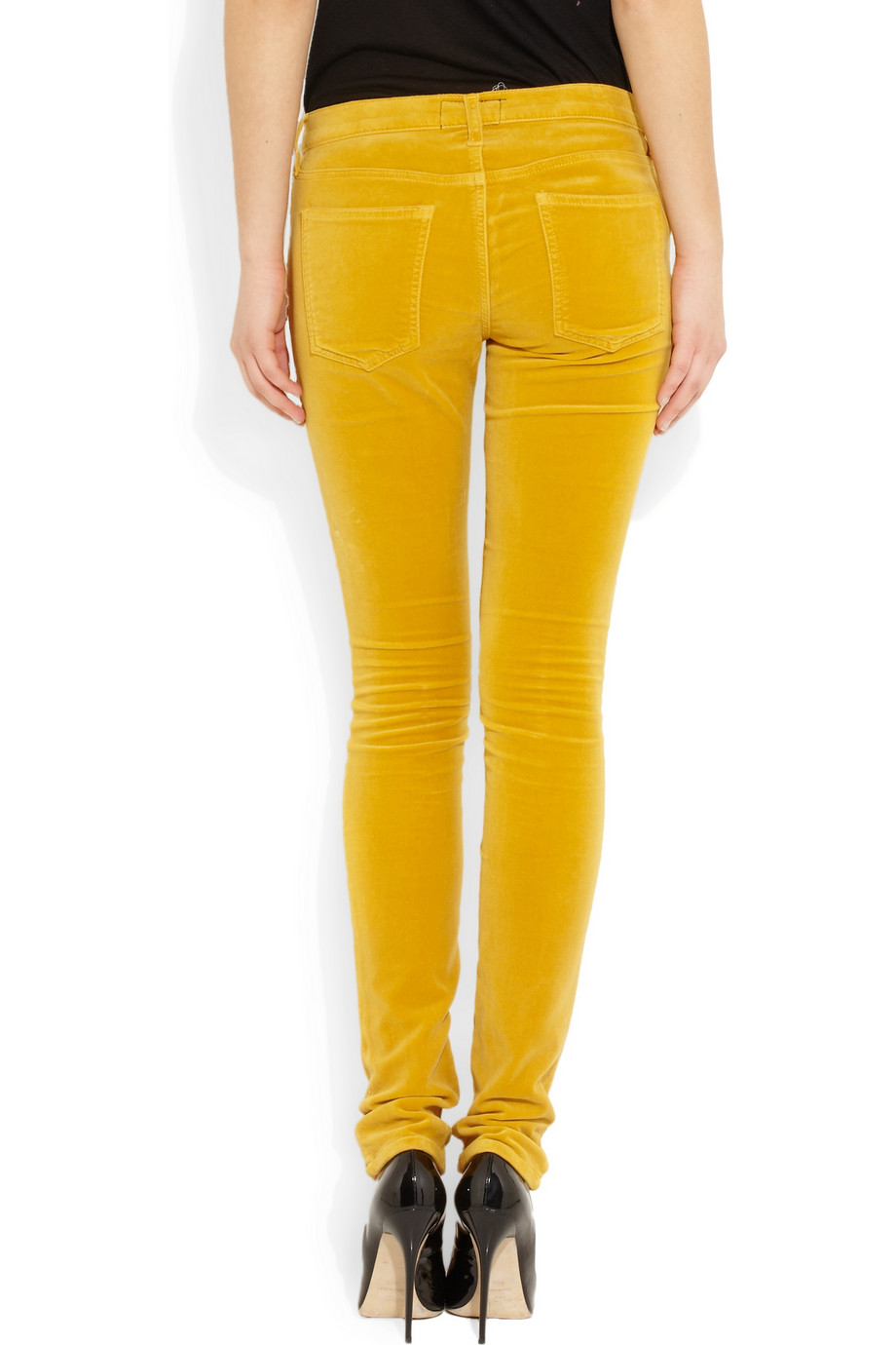 women's velvet jeans