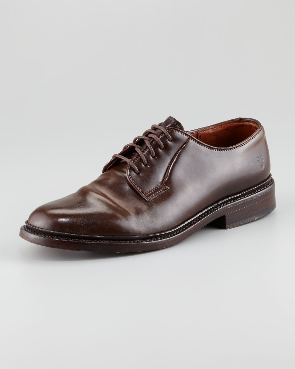 frye james lace up cordovan