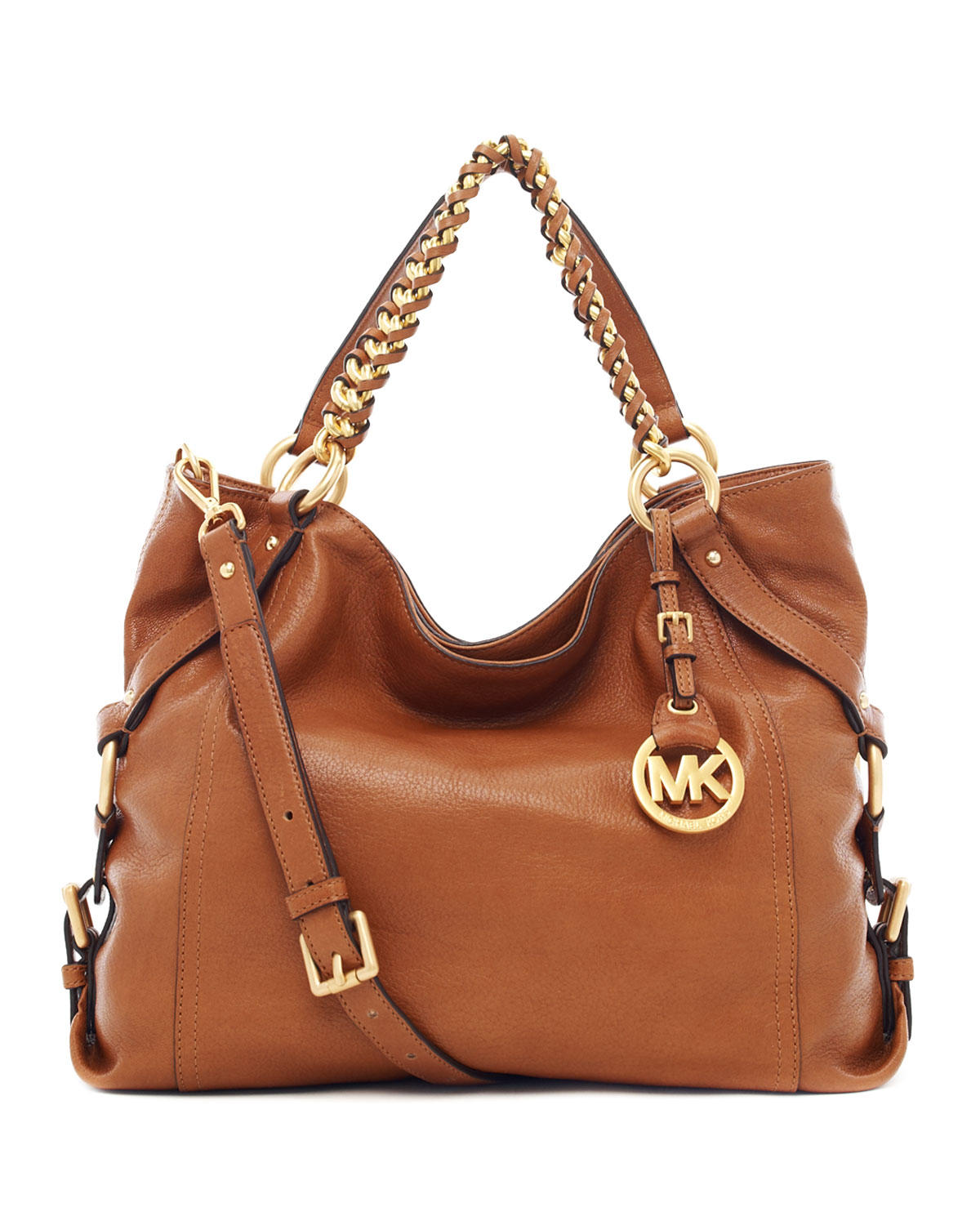 MICHAEL Michael Kors Tristan Large Shoulder Tote Bag in Brown - Lyst