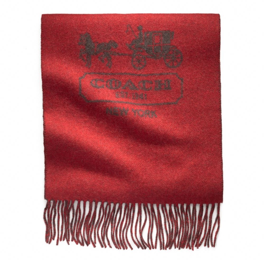 Coach Cashmere Horse and Carriage Scarf in Red for Men Lyst