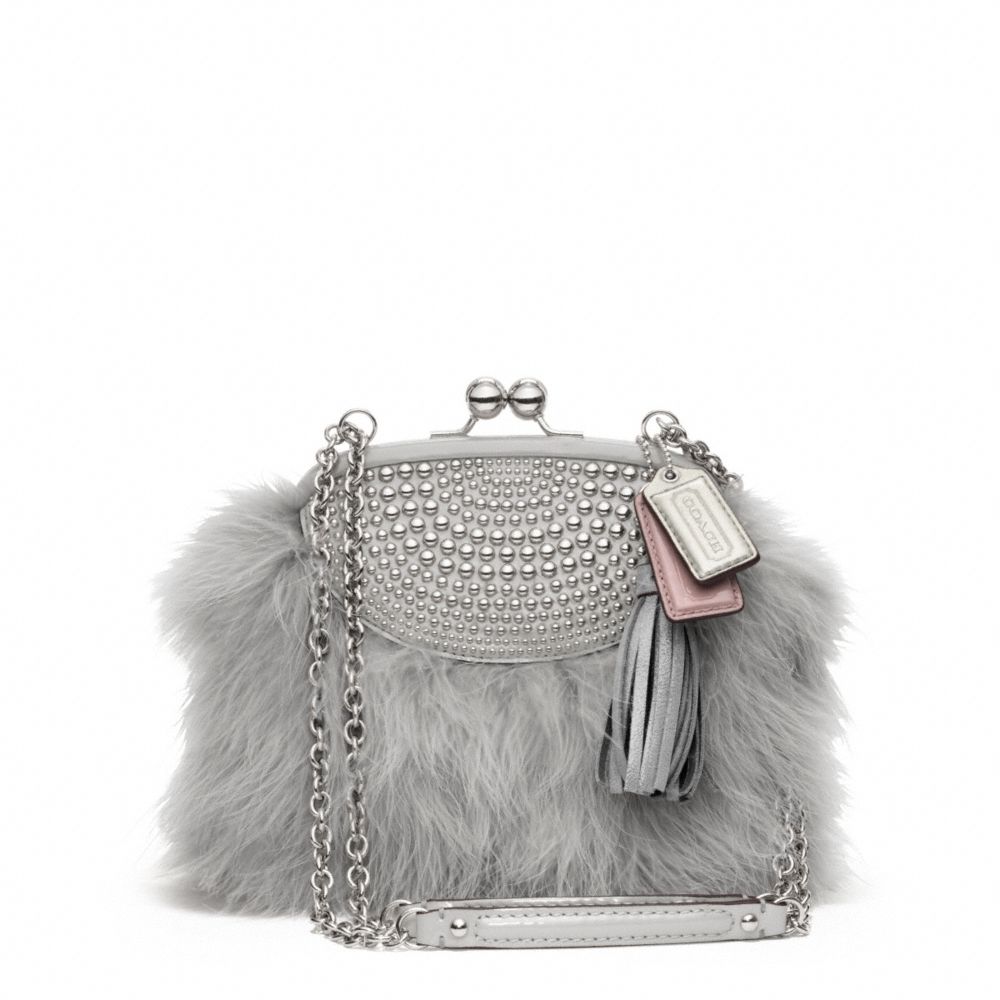 feather purse
