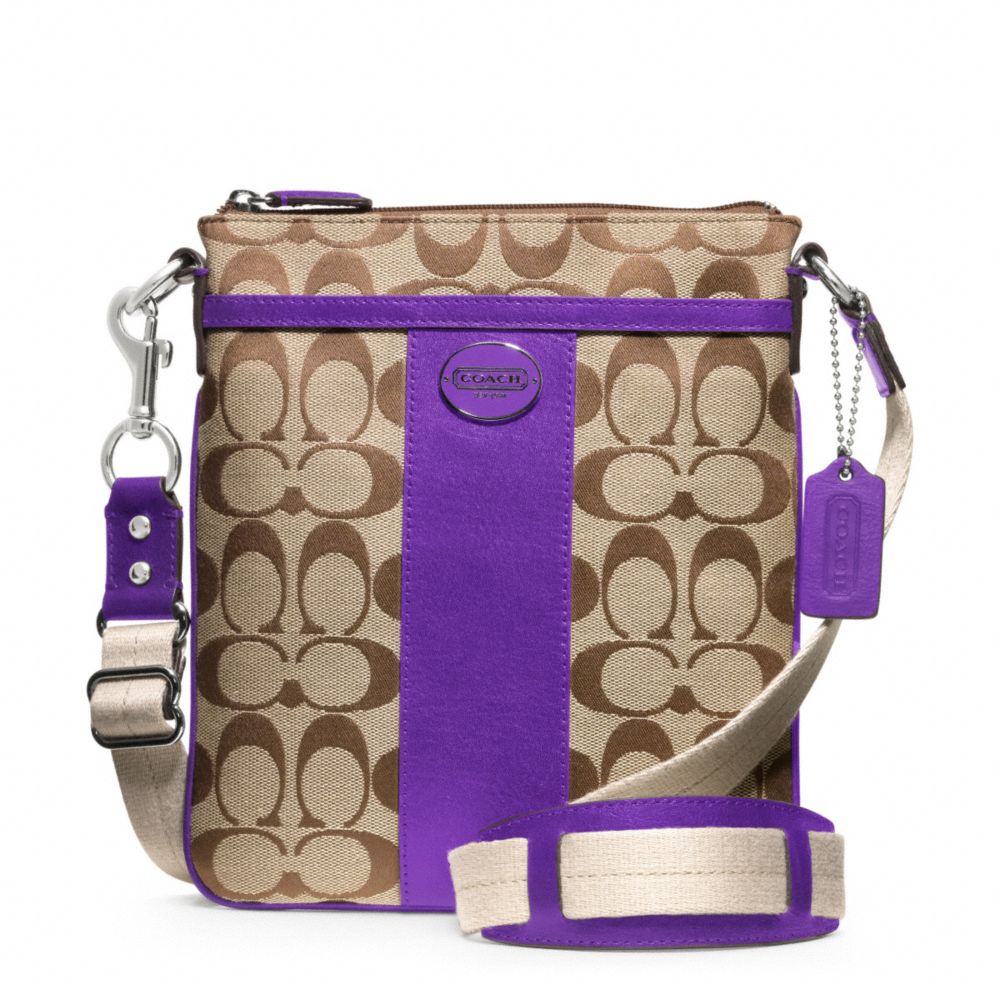 Coach purple crossbody bag sale