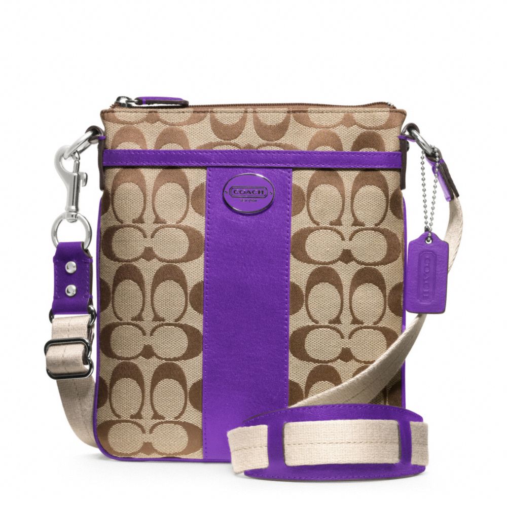 COACH Signature Coated Canvas Studio Shoulder Bag - Macy's