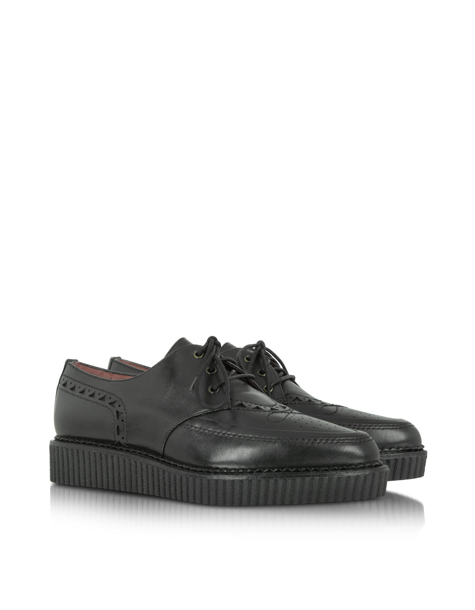 Lyst Marc By Marc Jacobs Leather Brogue Creeper in Black