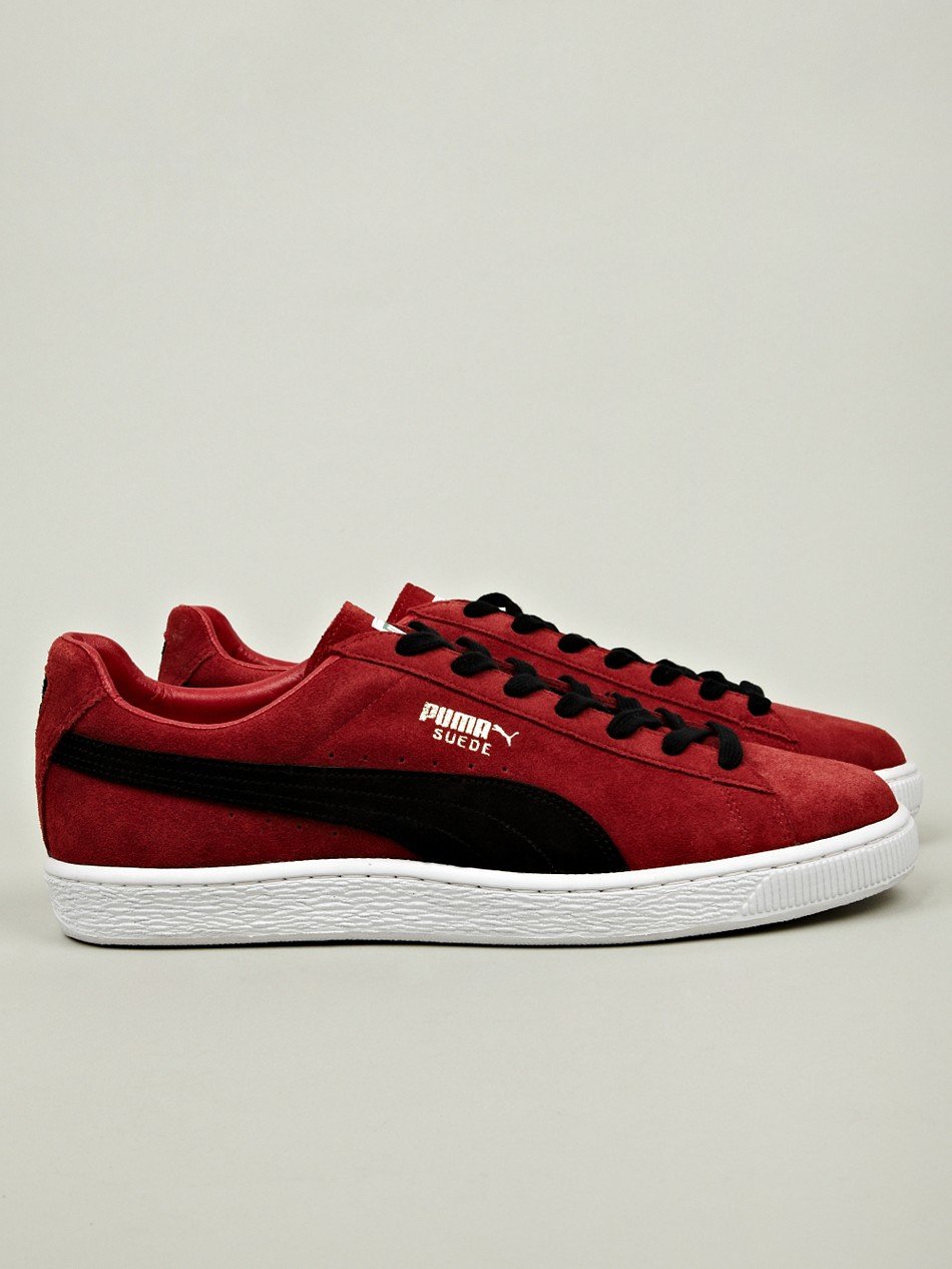 Puma Mens Made in Japan Suede Classic Sneaker in Red for Men | Lyst