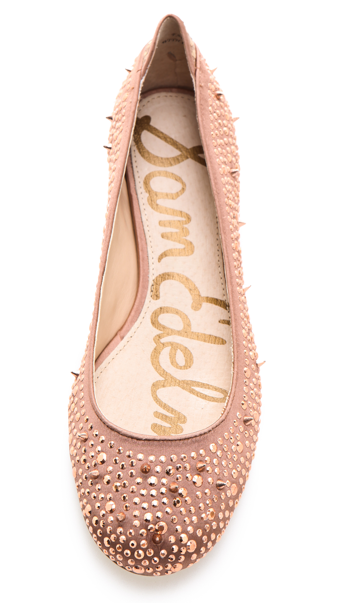 studded ballerina flats