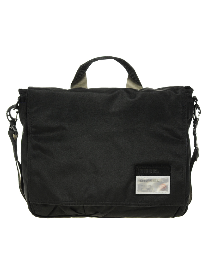 Diesel Malay Messenger Bag in Black for Men | Lyst