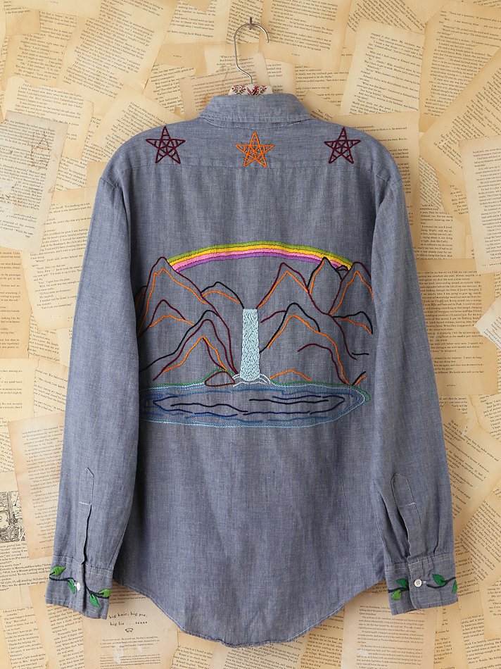 vintage embroidered shirts