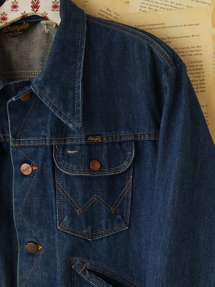 vintage wrangler jean jacket