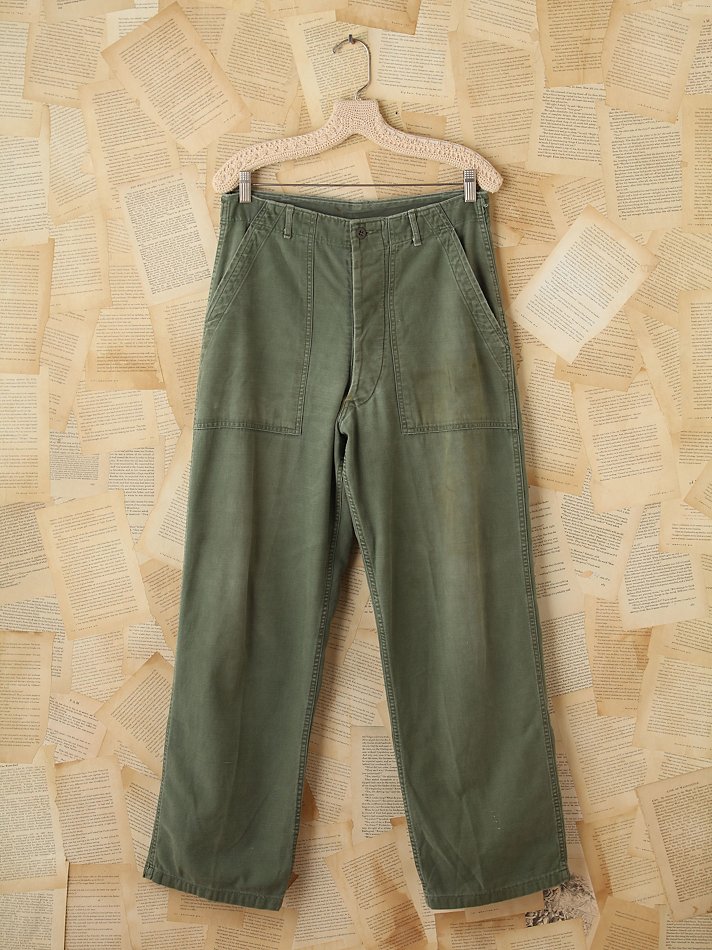 Free People Vintage Military Cargo Pants in Green - Lyst