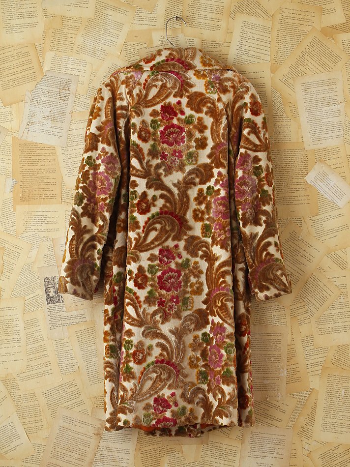 floral tapestry coat