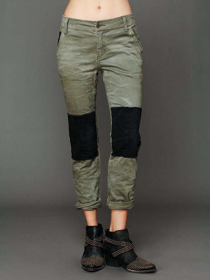 free people green jeans