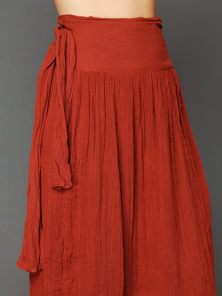 Free People Spinner Maxi Skirt in Rust (Red) - Lyst