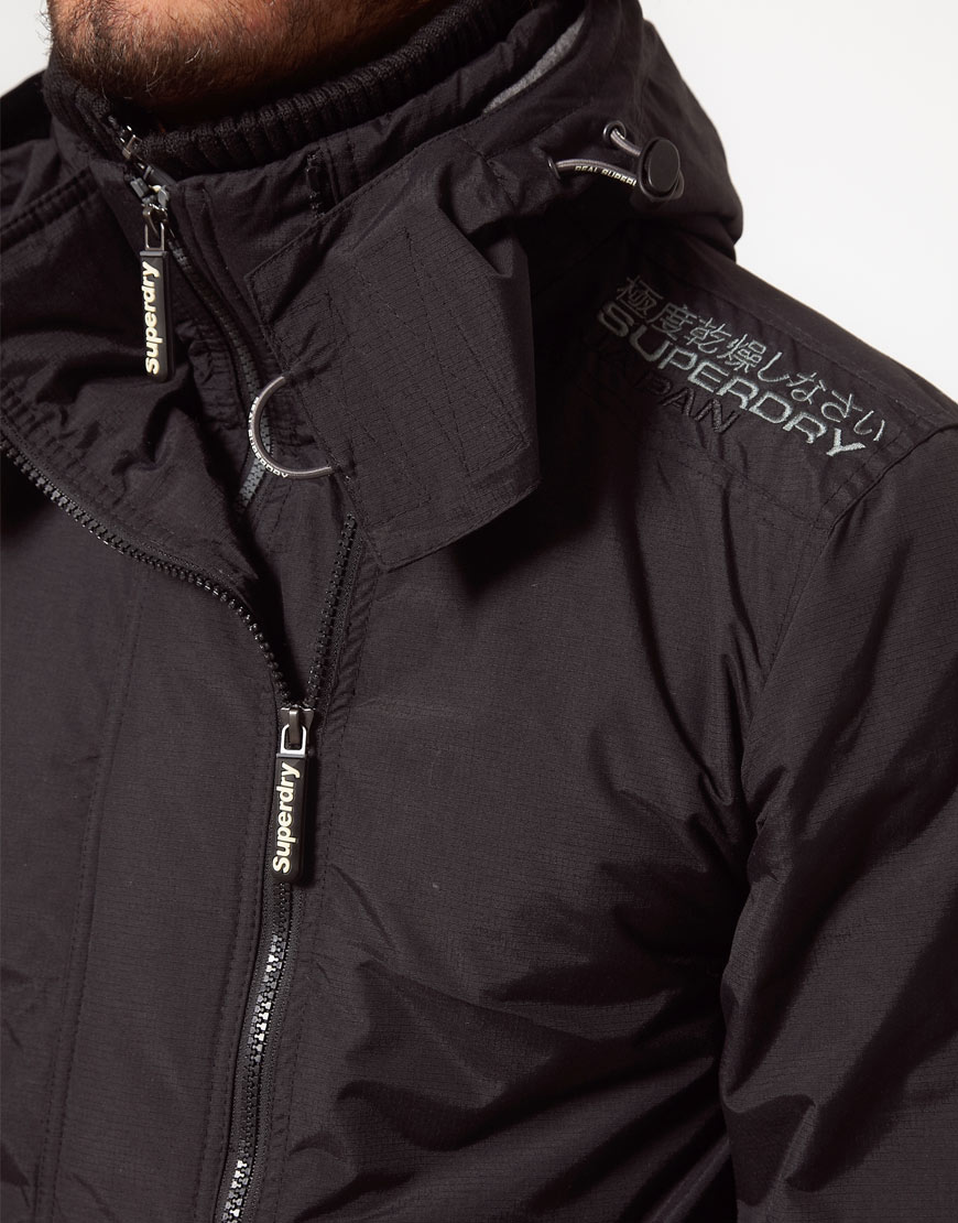 Lyst Superdry Windcheater Jacket in Black for Men