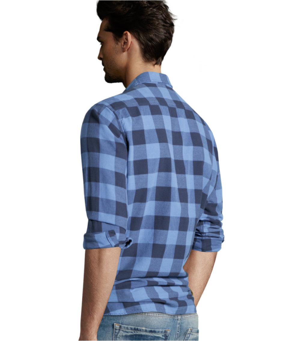 H&M Flannel Shirt in Blue for Men Lyst